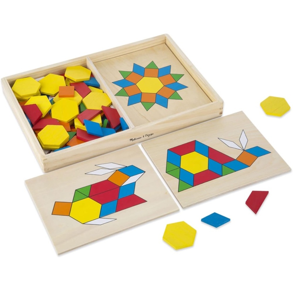 Melissa & Doug Wooden Classic Toy Solid Wood Shapes NEW